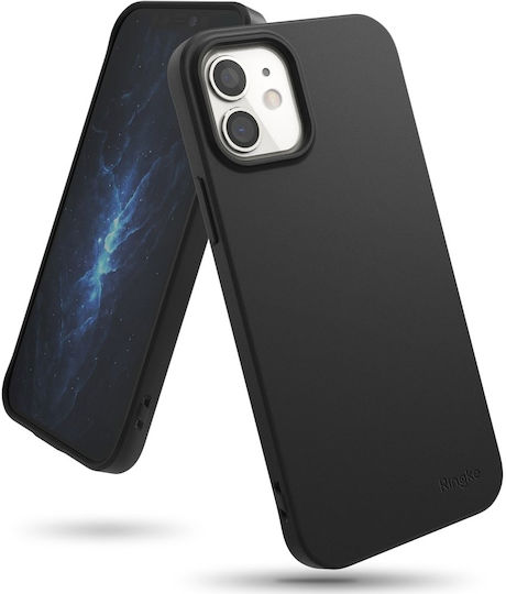 Ringke Air S Back Cover Σιλικόνης 1.3mm Μαύρο (iPhone 12 mini)