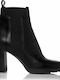 Sante Women's Chelsea Boots with High Heel Black