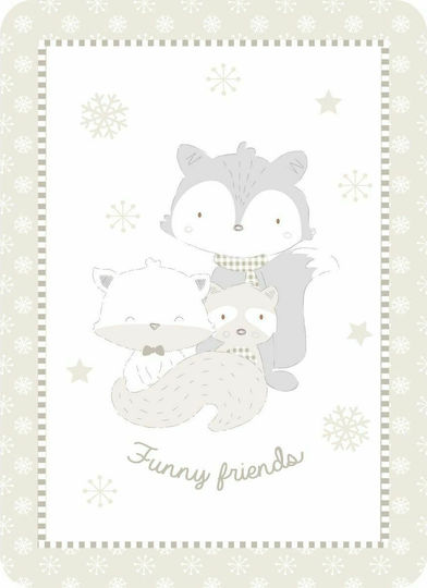 Kikka Boo Babydecken Für Kinderbett Funny Friends 110x140cm