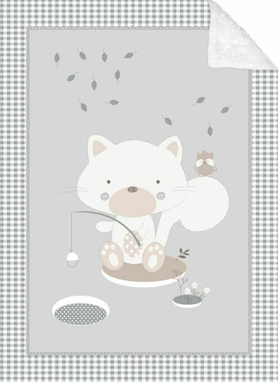 Kikka Boo Babydecken Kinderbett Polar Fisher 110x140cm