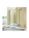 Gloria Romeo Cabinet Duș Semicirculară cu Glisare Ușă 80x80x180cm Sticlă transparentă Chrome