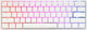 Ducky One 2 Mini RGB Gaming Μηχανικό Πληκτρολόγιο 60% με Cherry MX Silent Red διακόπτες και RGB φωτισμό (Αγγλικό US) Λευκό