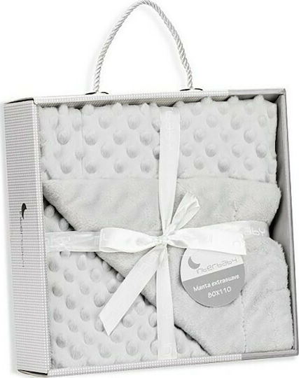 Interbaby Blanket Nursery Swaddling Blankets Coral Fleece Gray 80x110cm