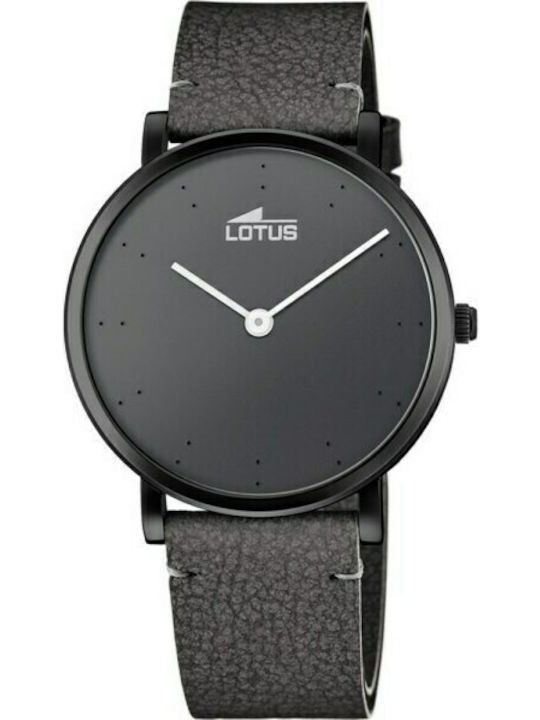 Lotus Watches Ceas de Damă cu Negru Curea din Piele
