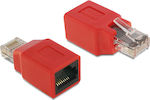 DeLock RJ-45 male/female Connector 1pc