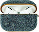 Kingxbar Crystal Fabric Husă în culoarea Albastru pentru Apple AirPods Pro
