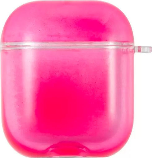 Kingxbar Galaxy Nightglow Luminescent Θήκη Σιλικόνης σε Κόκκινο χρώμα για Apple AirPods