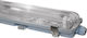 Aca Lighting Batten Single-Ended Outdoor with 1 Slot for LED Lamp T8 128cm