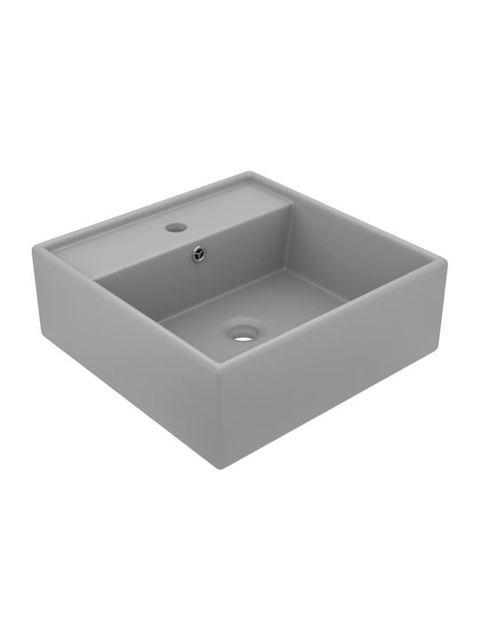 vidaXL Pe blat Lavoar Ceramică 41x41x15cm Trans...