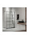 Devon Iwis Decor Walk-in IW90DC-400 Shower Screen for Shower 90x200cm Black Matt