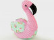 Paper Pack Pernă Decorativă pentru Pătuț Flamingo Roz 15x15cm