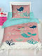 Flamingo Комплект чаршафи Единично Памучни Sirena 160x250см 2бр
