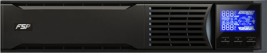 FSP/Fortron Champ Rack UPS On-Line 2000VA 1800W with 3 Schuko AC Outlets