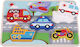 Wooden Kids Peg Puzzle On the Move 5pcs Jumini