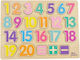 Wooden Kids Peg Puzzle Numbers 23pcs Jumini