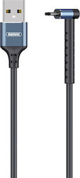 Remax Joy RC-100 RC-100m Angle (90°) USB 2.0 σε micro USB 1m Πολύχρωμο