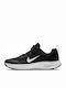 Wearallday PS Kids Sports Shoes Running with Hoop & Loop Closure Black / White