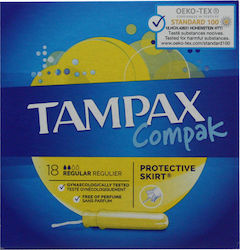 Tampax Compak με Εφαρμογέα για Κανονική Ροή 18τμχ