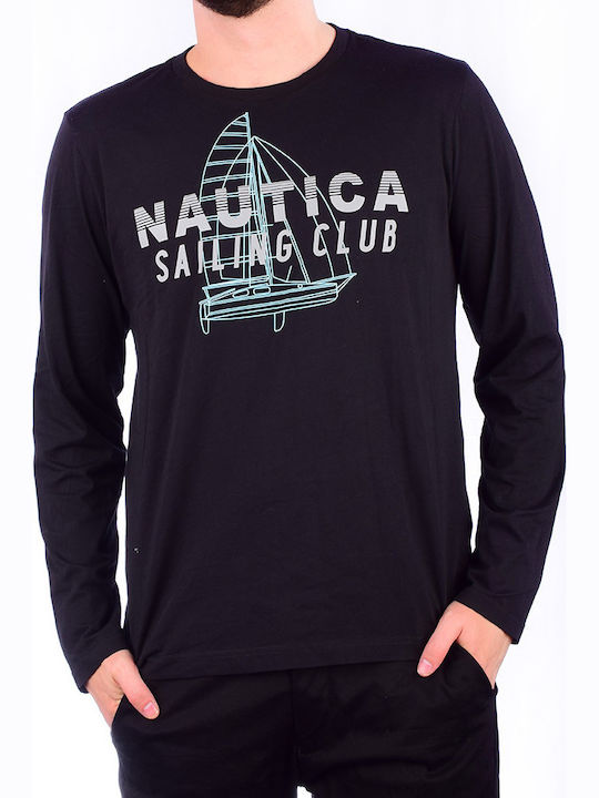 Nautica Men's Long Sleeve Blouse Navy Blue