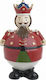 Inart Christmas Ceramic Cookie Jar Ornament