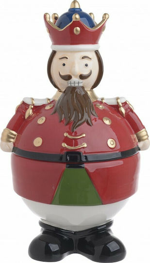 Inart Christmas Ceramic Cookie Jar Ornament