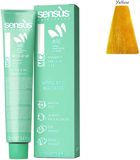 Sensus MC2 Vegan Friendly Booster Haarfärbemittel Ohne Ammoniak Gelb 100ml