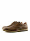 Damiani Men's Leather Casual Shoes Cognac