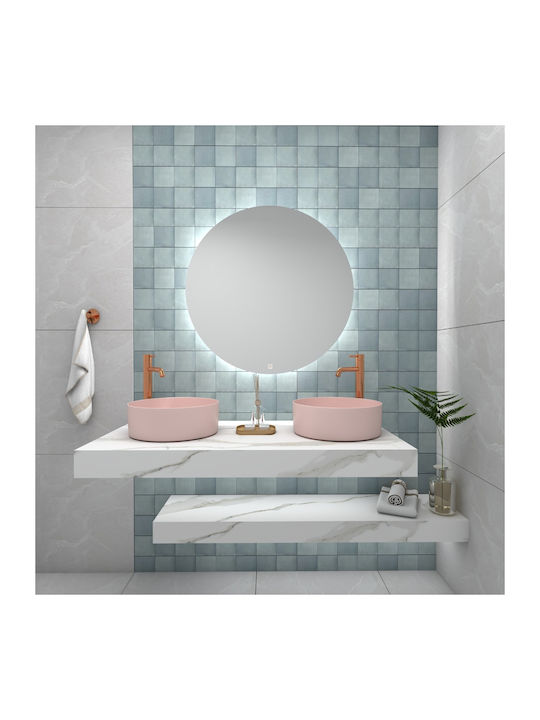 Piccadilly GA-4016B Countertop Sink Porcelain 36x36x12cm Pink