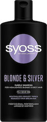 Syoss Blonde & Silver Shampoos Farberhalt für Gefärbt Haare 1x440ml