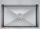 WS 68-031 Drop-In Spüle Inox Satiniert B80xT50cm Silber