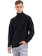 Gabba Lamp Herren Langarm-Pullover Rollkragen Schwarz