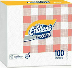Endless Extra Χαρτοπετσέτα 1Φ Πολύχρωμη 33x33εκ. 100τμχ
