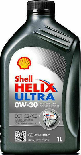 Shell Helix Ultra ECT C2/C3 Συνθετικό Λάδι Αυτοκινήτου 5W-30 1lt