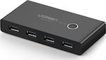 Ugreen Sharing Box USB 3.0 Hub 4 Θυρών με σύνδεση USB-A