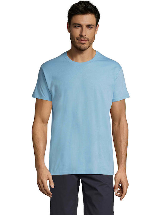 Sol's Regent Ανδρικό Διαφημιστικό T-shirt Κοντομάνικο Sky Blue