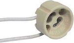 Power Socket with Socket GU10 in White color XKO1