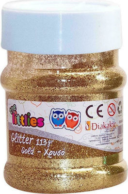 The Littlies Praf de aur Glitter Auriu în Sare 113gr