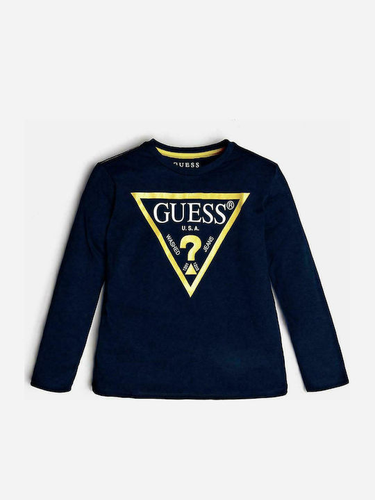 Guess Kids' Blouse Long Sleeve Blue