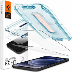 Spigen EZ Fit GLAS.tR Slim 2.5D Sticlă călită 2buc (iPhone 12 / 12 Pro) AGL01801