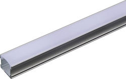 V-TAC External LED Strip Aluminum Profile with Opal Cover 200x1.7x1.5cm