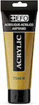 +Efo Acrylic Acrylic Paint Set in Gold color 480 Gold 75ml 1Stück 388480