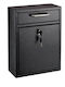 Bormann BMB1103 Mailbox Metallic in Black Color 30.5x27x12cm