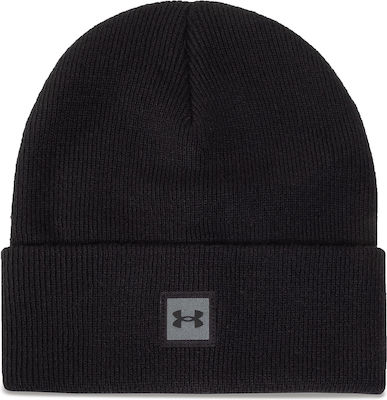 Ribbed Beanie Cap Black