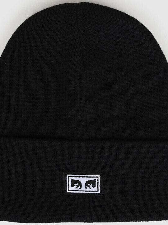 Icon Eyes Beanie Căciulă Pentru Bărbați În Culoare Neagră
