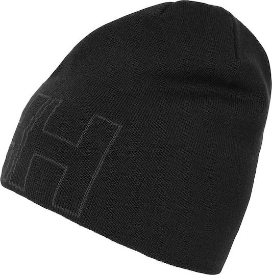 Outline Beanie Männer Beanie mit Rippstrick in Schwarz Farbe