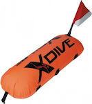 XDive Σημαδούρα Τορπίλη Μονού Θαλάμου PVC με Κάλυμμα Nylon Πορτοκαλί