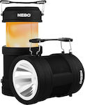 Nebo Big Poppy Laterne LED Wiederaufladbar für Camping mit Taschenlampe 300lm NE6908