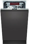 Neff S855EMX16E Πλήρως Εντοιχιζόμενο Πλυντήριο Πιάτων με Wi-Fi για 10 Σερβίτσια Π44.8xY81.5εκ. Μαύρο
