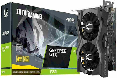 Zotac GeForce GTX 1650 4GB GDDR6 AMP Core Κάρτα Γραφικών