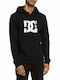 DC Star Men's Sweatshirt Jacket with Hood and Pockets Black